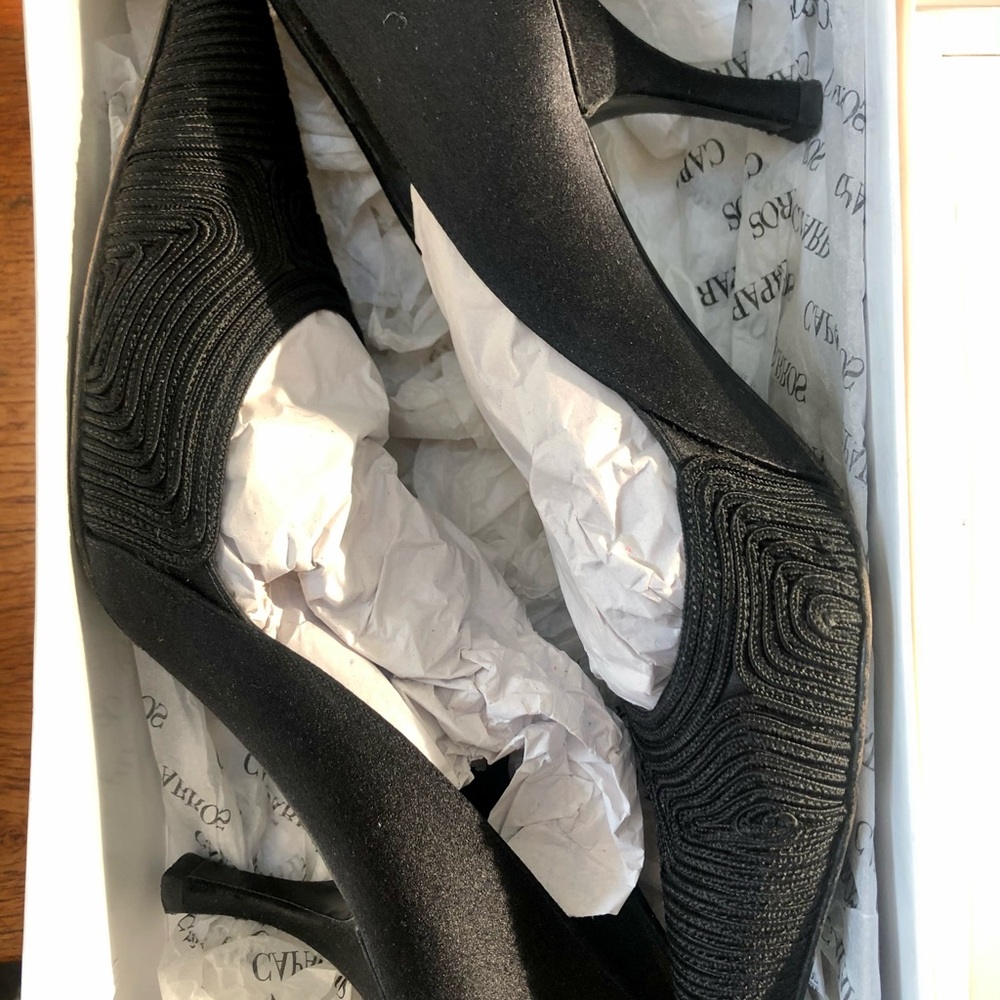 Stuart Weitzman Black Textured Pumps - image 3